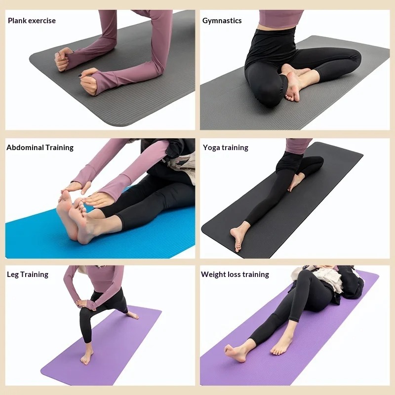 Pilates Yoga Mat Thickness - Утолщенный нескользящий коврик для йоги с