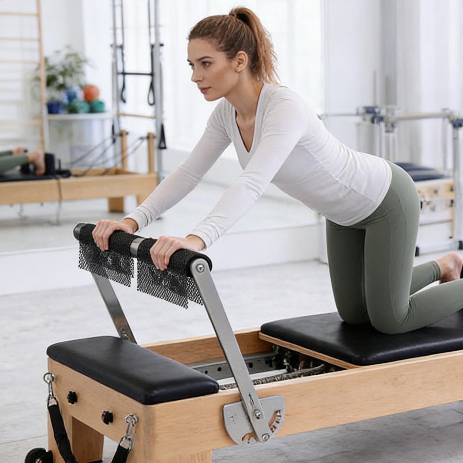 Pilates Yoga Mat Workout - Нескользящий коврик для пилатеса, 4-компонентный набор