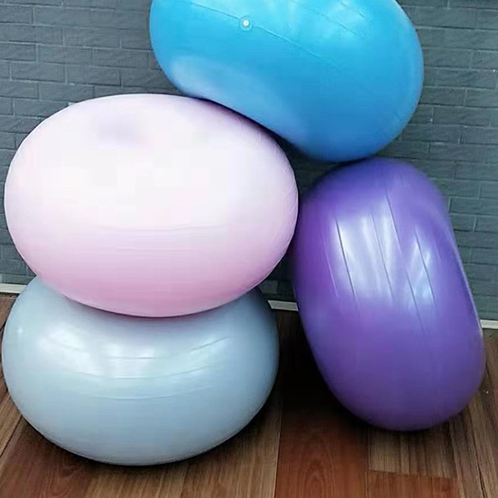 Pilates Yoga Ball Workout - Взрывозащищённый синий мяч-пончик для йоги, вспомогательный