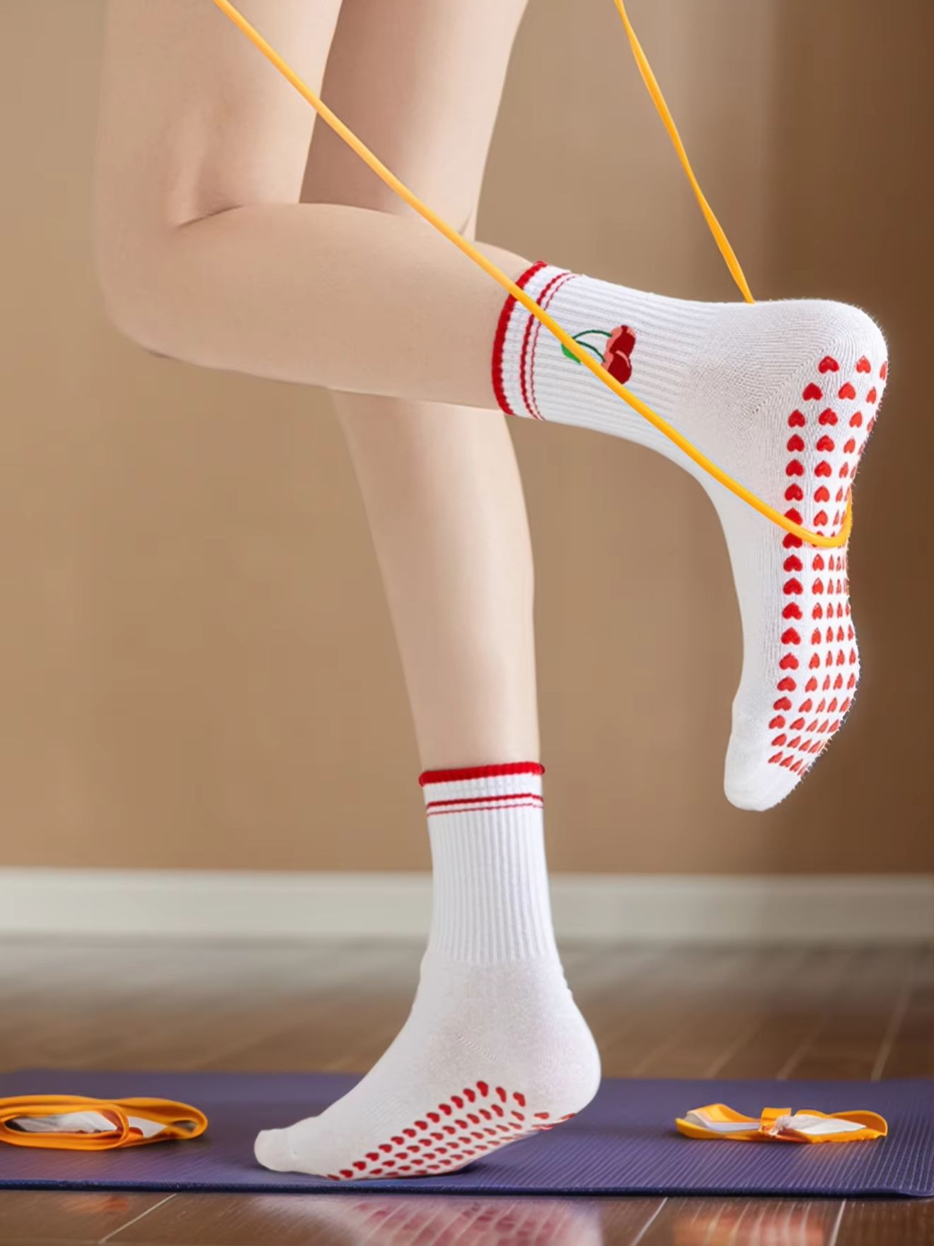 Pilates With Yoga - 1 пара профессиональных носков для йоги,