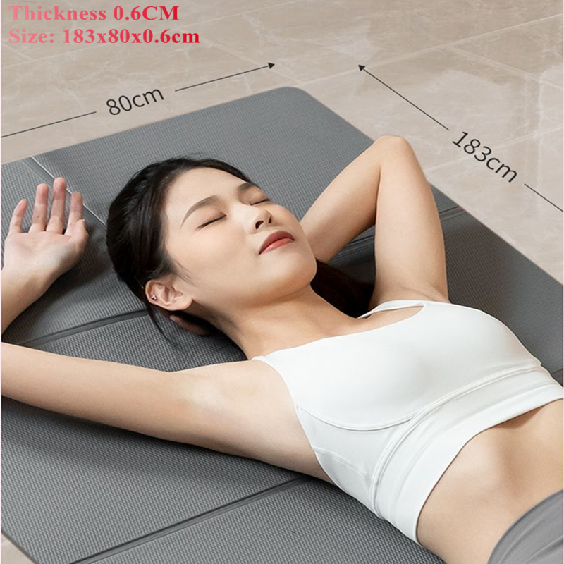 Pilates Yoga For Beginners - 183x80 см, 6 мм, утолщенный нескользящий